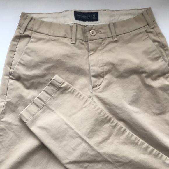 Abercrombie & Fitch Slim Tapered Stretch Khakis - Picture 3 of 4